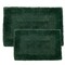 Hastings Home 2-piece 100-percent Cotton Bathmat, Reversible, Soft, Absorbent Bathroom Rugs, Green 784473HHB - alternate 2